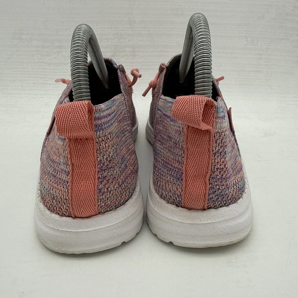 Hey Dude Wendy Halo Womens Size 7 Shoes Sunset Pink Multicolor Moc Toe Slip On